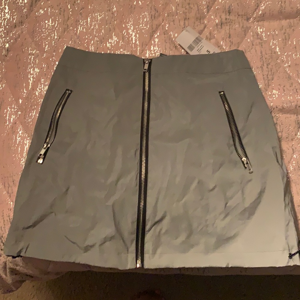 Reflective Mini Skirt